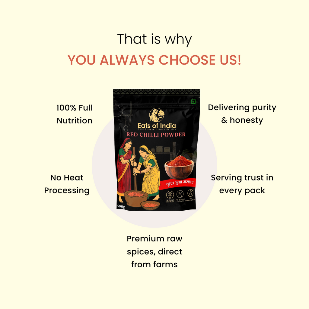 Red Chilli Powder (कुटा हुआ) 500gm