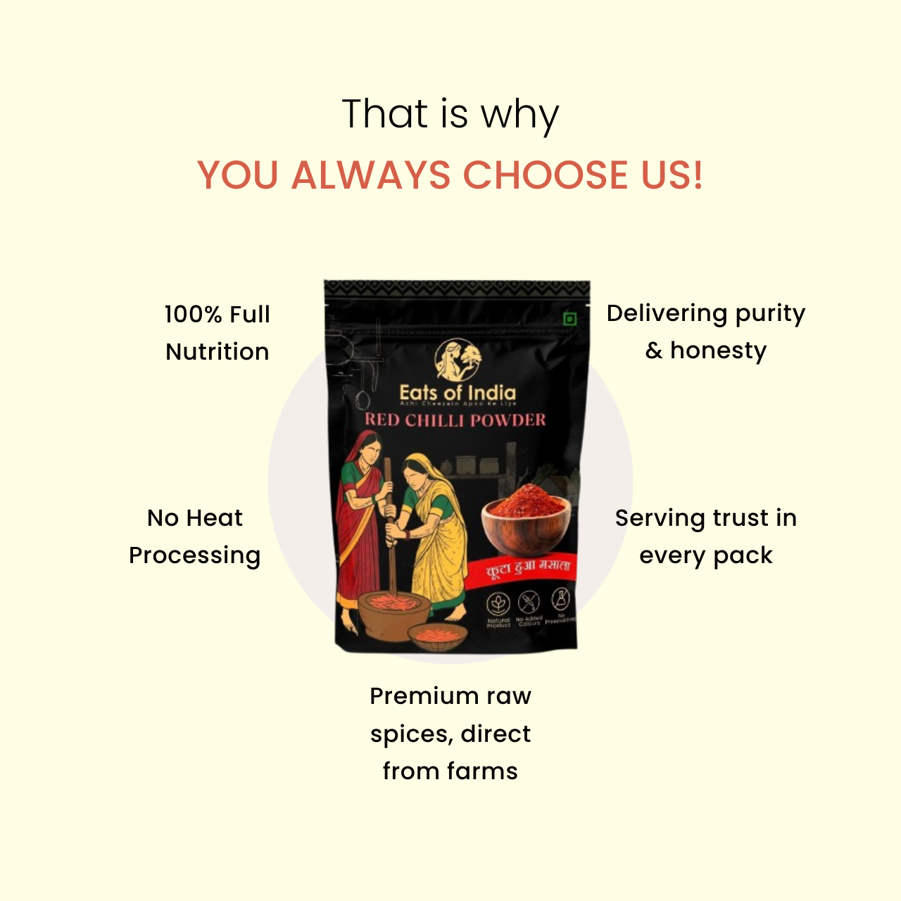 Red Chilli Powder (कुटा हुआ) (1kg)